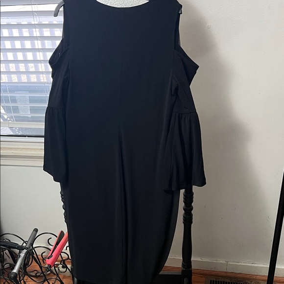 INC International Concepts Elegant Black Long Sleeve Dress - Picture 2 of 5